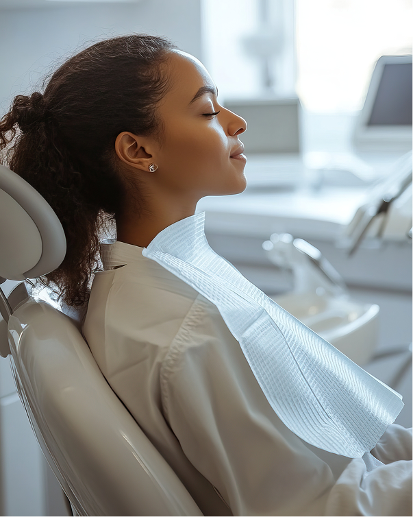 Dr Bouchra Sojod Salamé - Patiente détendue au cabinet dentaire